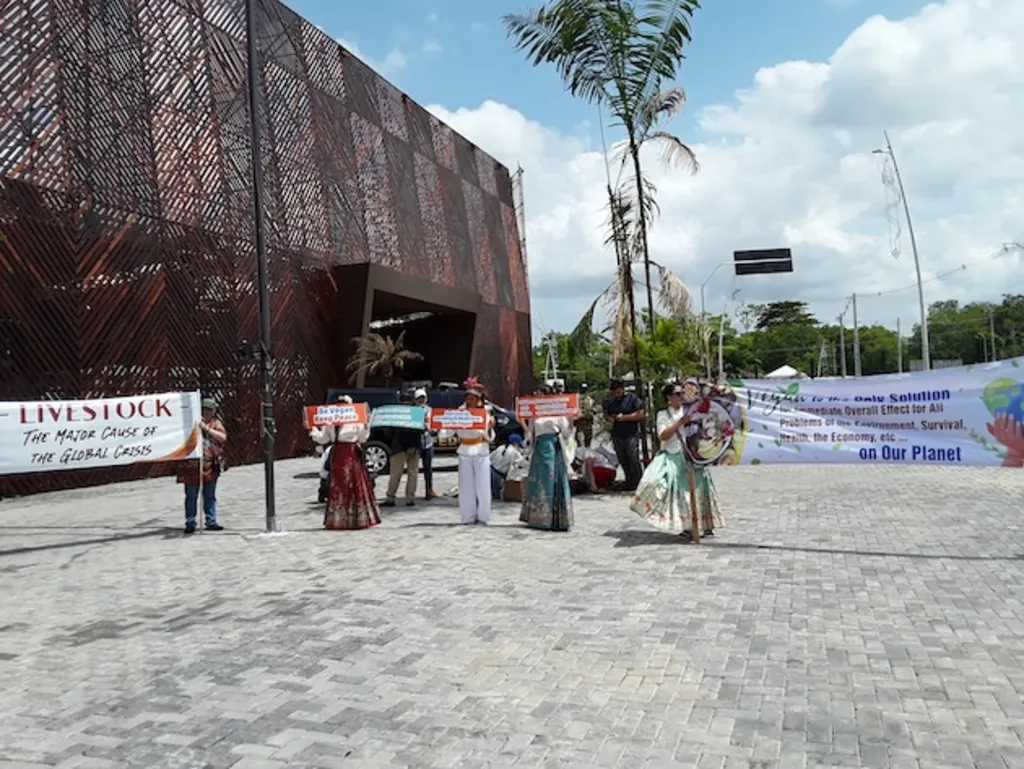 Um protesto pacífico na COP30 em meio à intensificação das manifestações.