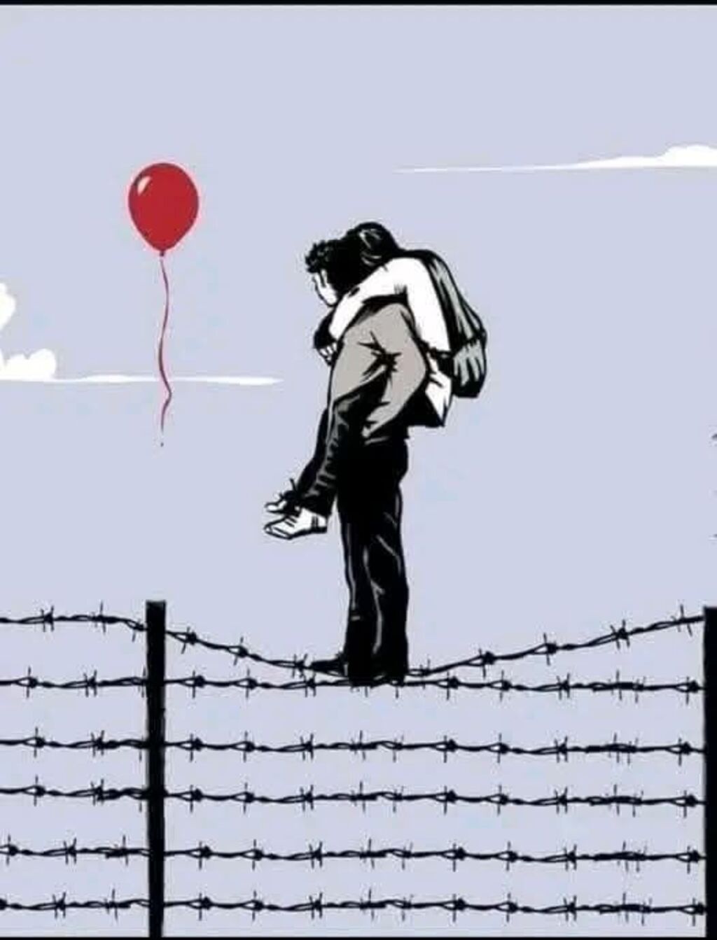 Ilustração de Banksy