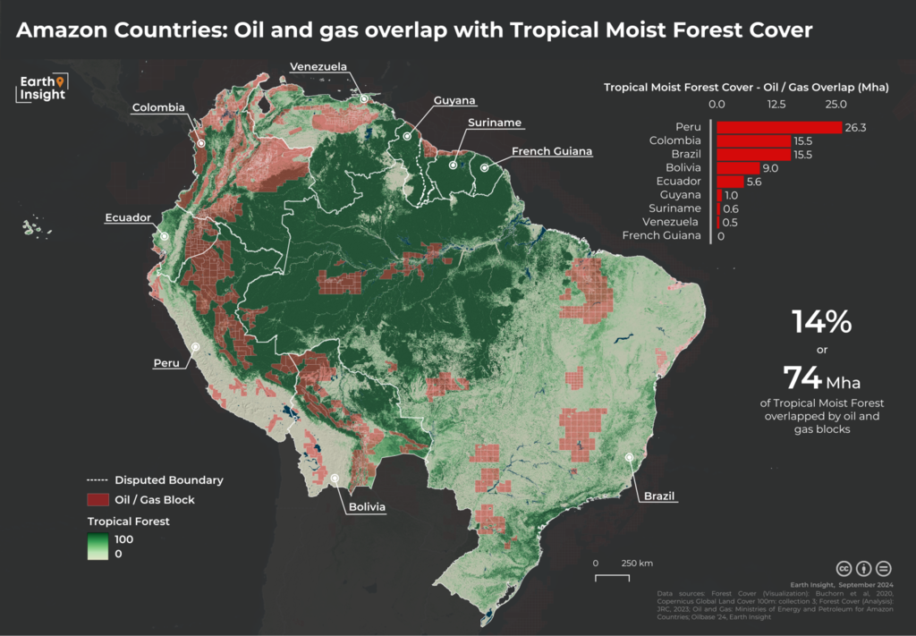 Mapa das zonas que devem ser livres de combustíveis fósseis