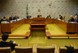 Parte dos magistrados do Supremo Tribunal Federal, durante a sessão de 3 de março, em sua sede em Brasília. Foto: Antonio Cruz/Agência Brasil