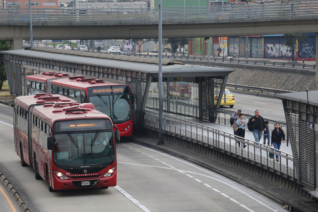 Estação de ônibus Simón Bolívar, em Bogotá, Colômbia. Foto: Banco Mundial/Dominic Chavez