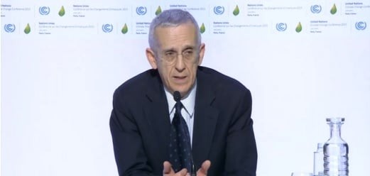 Todd Stern fala a jornalistas em Paris no dia 2. Foto: Reprodução UNFCCC