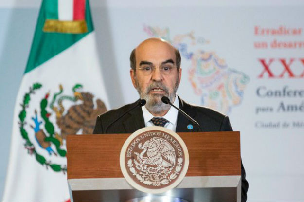 José Graziano da Silva discursa em conferência no México. Foto: FAO