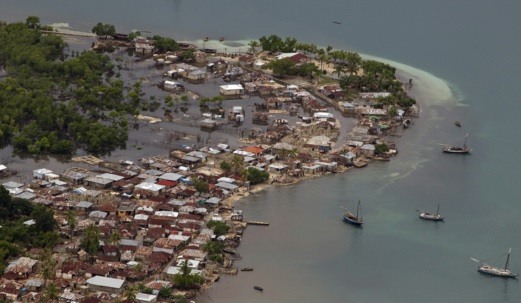 Cidade do Haiti alagada após passagem de furacão em 2012. Foto: Logan Abassi/UN Photo