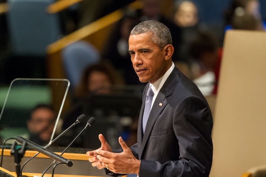 Obama pede durante assembleia na ONU, que Congresso ponha fim ao embargo contra Cuba. Foto: Loey Felipe/ ONU