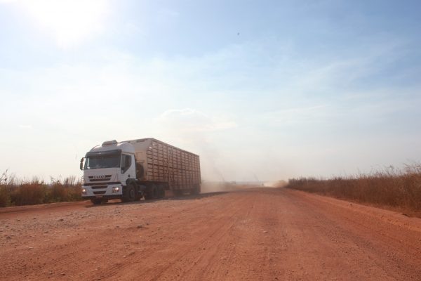 BR-158 é usada, sobretudo, pelos caminhões de gado e soja. Foto: Rai Reis