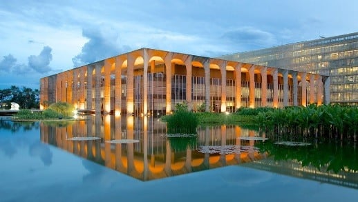 O Palácio Itamaraty, sede do Ministério das Relações Exteriores. Foto: Expedia