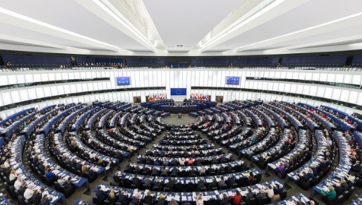 O Parlamento Europeu, em Strasbourg, França. Foto: David Iliff