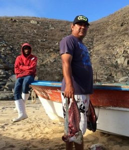 O pescador Francisco Javier Torres, da cooperativa Punta Lobos. Foto: Celia Guerrero/Pé de Página