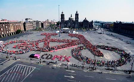 Bicicleta humana no México. Foto: Reprodução