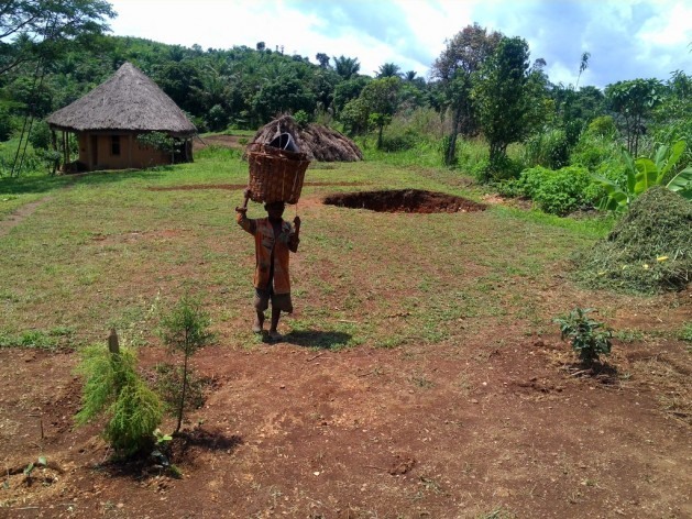 Ecoaldeia de Permacultura Ndanifor, em Bafut, na região noroeste de Camarões, a primeira e única que promove o princípio de que a chave da segurança alimentar está em métodos agrícolas orgânicos e sustentáveis. Foto: Mbom Sixtus/IPS