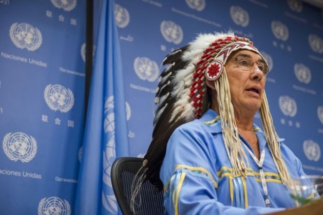 Chefe tribal Wilton Littlechild, assessor da secretaria do Fórum Permanente para as Questões Indígenas da ONU. Foto: Amanda Voisard/ONU