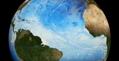 Pesquisa paleoclimática mostrou que, no passado, o colapso desse processo oceânico provocou chuvas torrenciais e prolongadas no Nordeste e maior emissão de CO2 nas imediações da Antártica, entre outras consequências (imagem: NASA/Goddard Space Flight Center Scientific Visualization Studio)