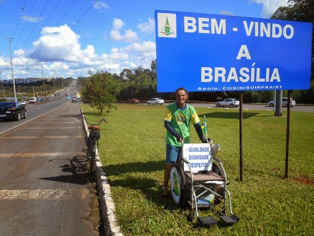 José Castro, mais conhecido como Zé do Pedal, o grande impulsionador do Partido pela Acessibilidade e a Inclusão Social (PAIS) no Brasil, onde há 36 organizações políticas legais. Foto: JC Lions News.
