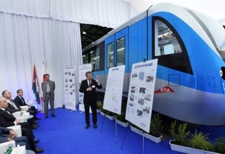 Primeiro novo trem metropolitano de Dubai chega em novembro próximo