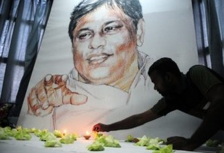 O assassinato em 2009 do destacado jornalista Lasantha Wickrematunge causou comoção nos meios de comunicação do Sri Lanka. Foto: Amantha Perera/IPS