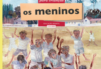 A tela "Meninos Brincando" (1958), de Portinari, é o ponto de partida para discutir a infância, no livro destinado à educação infantil (crianças de 04 a 06 anos). Foto: Reprodução